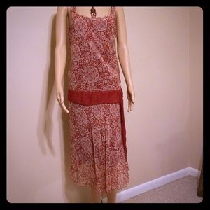 Red floral Sun dress